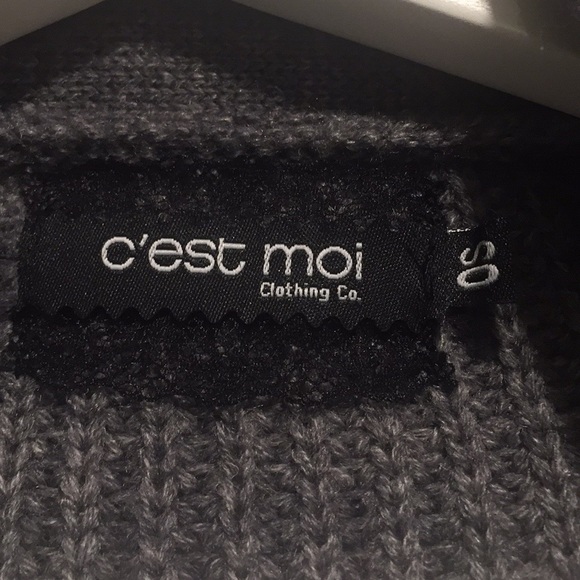 Cozy Draping Sweater with Scarf - Picture 3 of 5